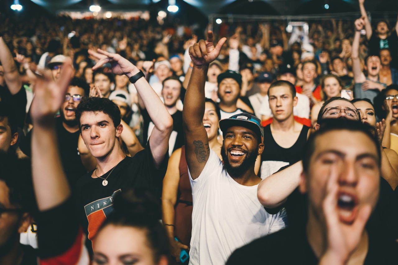 Real photo of a crowd with unique individuals