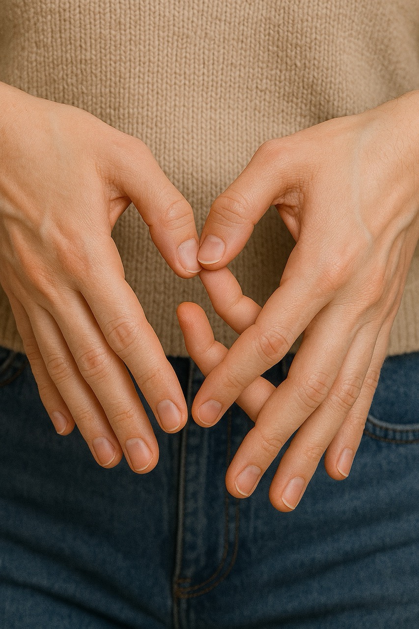 AI-generated image with distorted hands