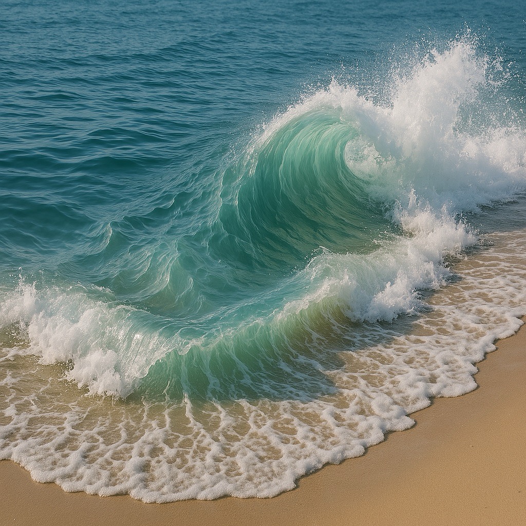AI-generated image with unrealistic water behavior